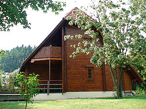 Ferienhaus Waldau Balkon
